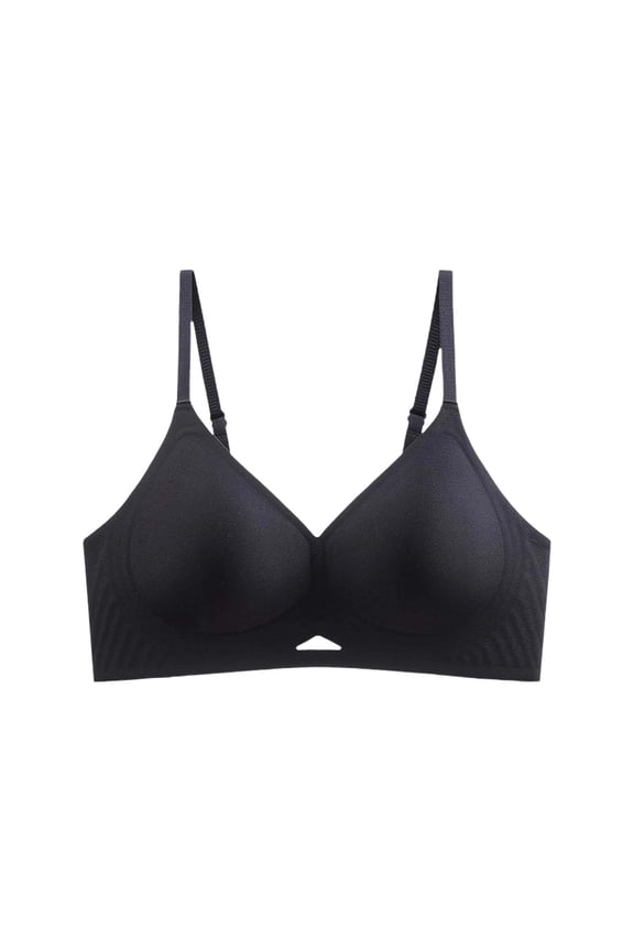 Lightly Wireless Everyday Bra Soft Molded Padded Cups Flexible Stretch Side Bands Fine Adjustable Thin Shoulder Straps Sweat for Office Errands Weekend Activities Bras for Women