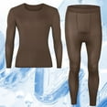 thumbnail image 1 of Chiccall Long Thermal Underwear Set for Men Lightweight Base Layer Set Winter Outdoor Warm Leggings & Crew Neck Top, 1 of 8