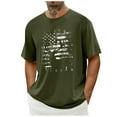 thumbnail image 1 of Chiccall Men's American Flag Print Patriotic Crew Neck Summer Tops Independence Day Short Sleeve Tee Shirts, 1 of 6