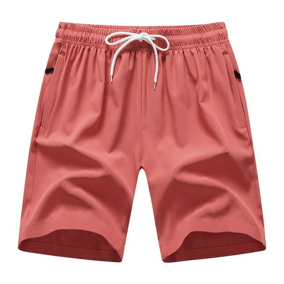 Chiccall Men's and Big Men's Athletic Gym Shorts Elastic Waist Drawstring Quick-dry Joggers Shorts Summer Lounge Active Shorts with Zipper Pockets Sizes S-5XL