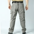 thumbnail image 1 of Chiccall Men's Cargo Pants Waterproof Windproof Training Pants Outdoor Hiking Camping Fishing Loose Fit Trousers with Multiple Pockets, 1 of 4