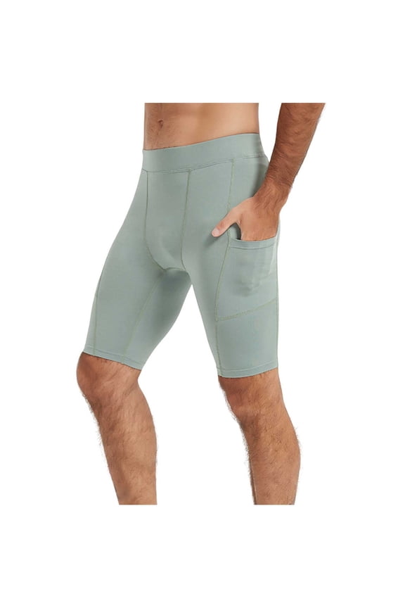 Men's Tight Running Shorts Quick Dry Yoga Tight Seamless Training Gym Workout Baselayer