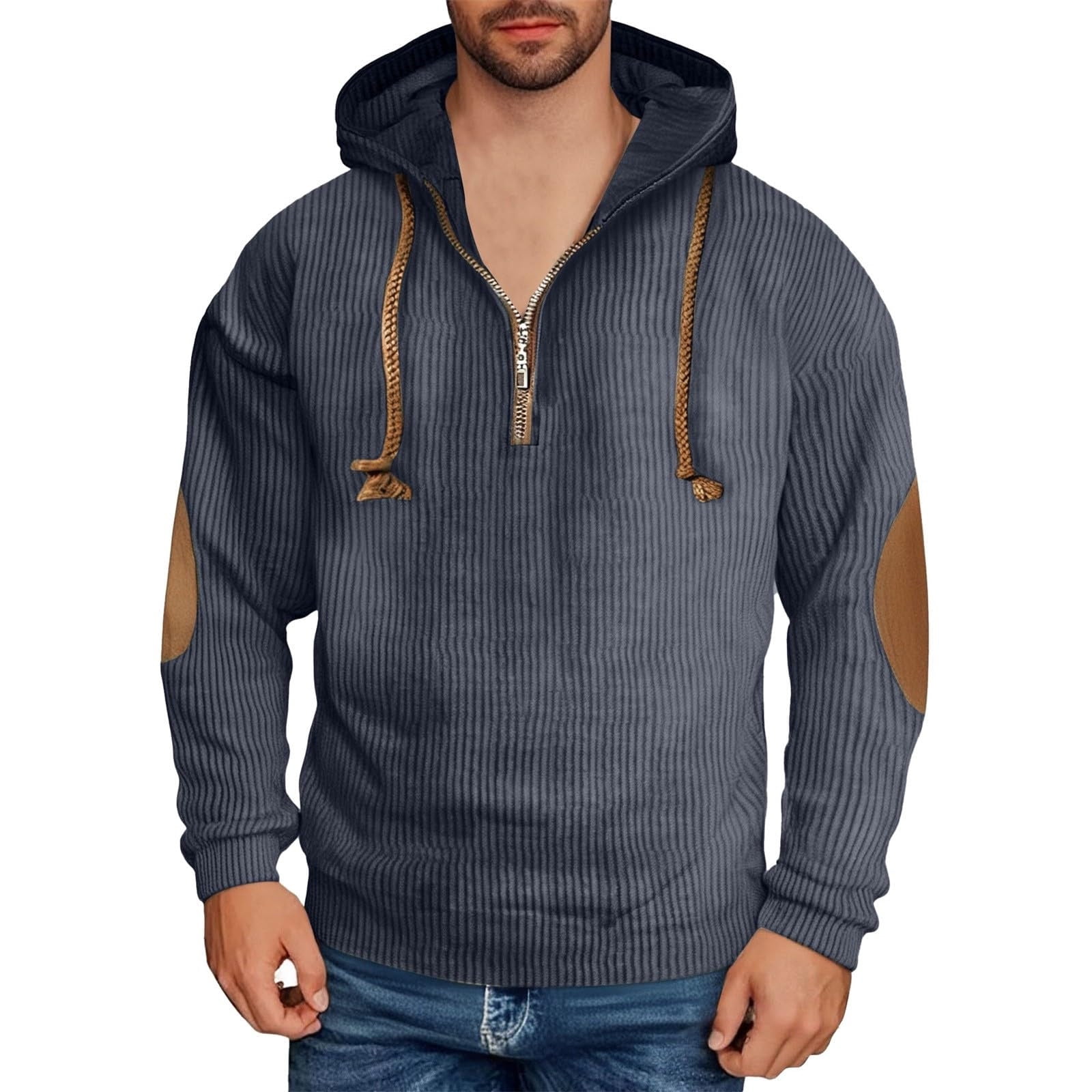 Corduroy Hooded Sweatshirt