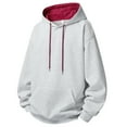 thumbnail image 1 of Chiccall Men's Hoodies Oversized Drawstring Hooded Pullover Sweatshirts with Pocket, 1 of 7