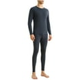 thumbnail image 1 of Chiccall Men's Long Thermal Underwear Set Base Layer Lightweight Brushed Long Sleeve Top & Bottom, 1 of 4