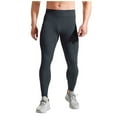 thumbnail image 1 of Chiccall Men's Performance Leggings for Workout High Waist Stretch Base Layer Running Quick Dry Tight Pants, 1 of 4