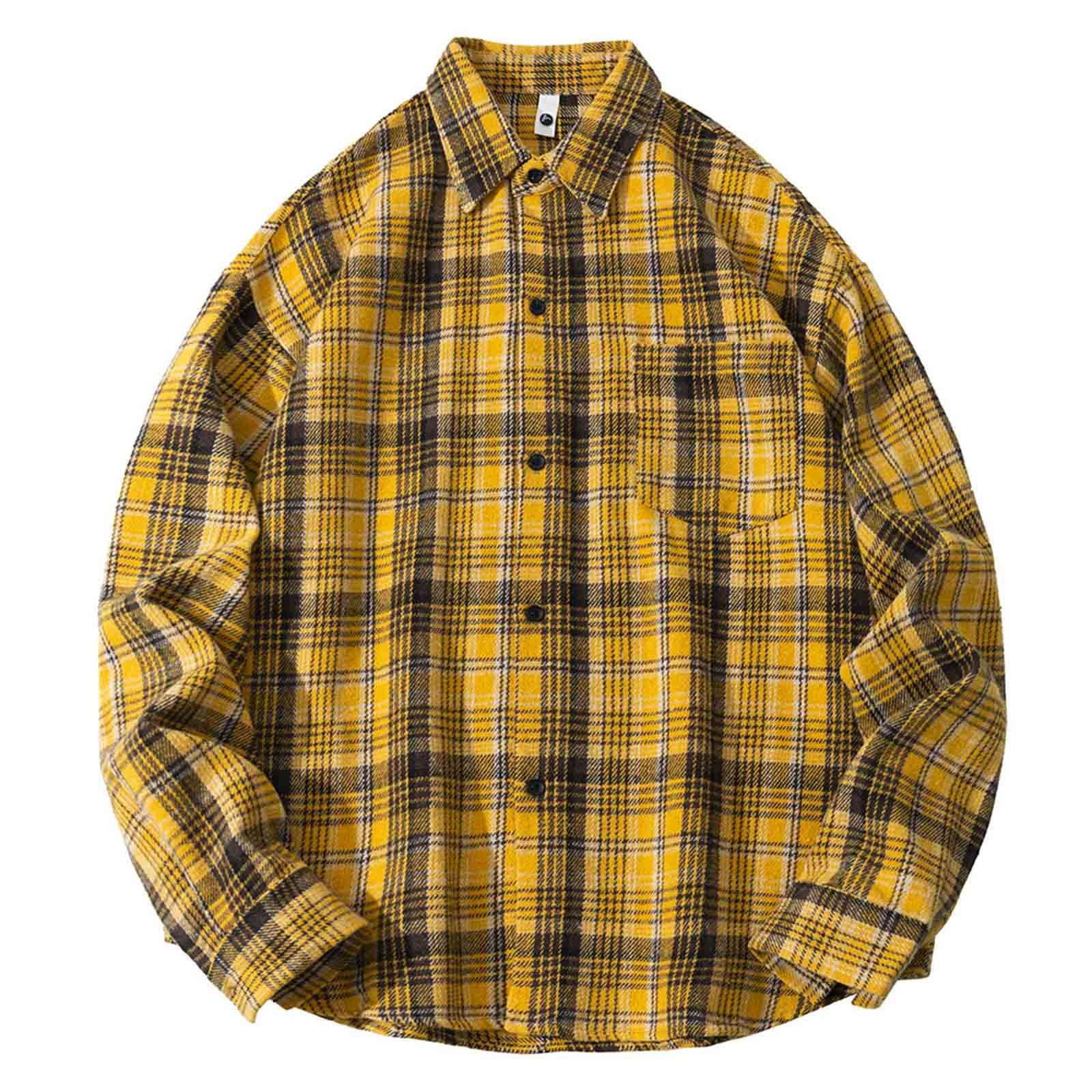 Men's Full Size Casual Button-Down Shirt Plus Size