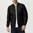thumbnail image 1 of Chiccall Men's Puffer Jackets Full Zip Quilted Jacket Solid Slim Thermal Padded Coat with Pockets, 1 of 7