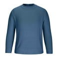 thumbnail image 1 of Chiccall Men's Pullover Sweaters Casual Knit Textured Long Sleeve Crew Neck Sweatshirts Fall Winter Warm Tops, 1 of 6