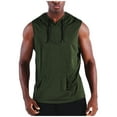thumbnail image 1 of Chiccall Men's Summer Tops Athletic Gym Sleeveless Mesh Hoodie with Drawstring & Big Pocket Quick Dry Lightweight Breathable Activewear, 1 of 6