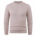 thumbnail image 1 of Chiccall Men's Thermal Sweater Knitted Slim Winter Warm Stretch Basic Crew Neck Pullover Sweaters, 1 of 5