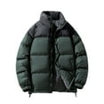 thumbnail image 1 of Chiccall Men's Thickened Puffer Jacket Winter Quilted Puffy Jackets Colorblock Winter Heavy Outdoor Windproof Insulated Coats, 1 of 3