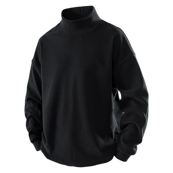 Chiccall Men's Turtleneck Pullover Casual Fleece Sweatshirts Fall Winter Casual Warm Sweaters