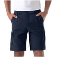 thumbnail image 1 of Chiccall Mens Cargo Shorts Lightweight Summer Casual Elastic Waist Outdoor Hiking Work Shorts with Multi Pockets, 1 of 6