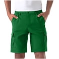 thumbnail image 1 of Chiccall Mens Cargo Shorts Lightweight Summer Casual Elastic Waist Outdoor Hiking Work Shorts with Multi Pockets, 1 of 6