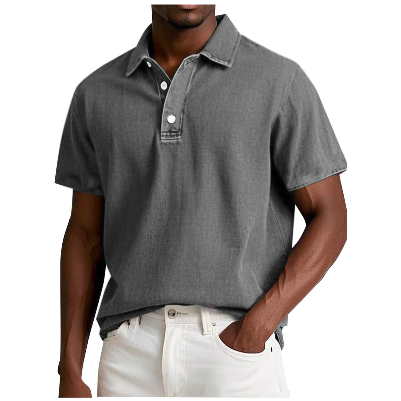 Men's Plus Size Casual Striped Short Sleeve T-Shirt