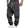 thumbnail image 1 of Chiccall Mens Fleece Sweatpants Cargo Pants Solid Athletic Workout Running Joggers with Pockets, 1 of 6