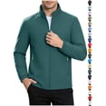 thumbnail image 1 of Chiccall Mens Full Zip Jackets Waterproof Outdoor Hiking Athletic Long Sleeve Stand Collar Windbreaker with Zipper Pockets, 1 of 7