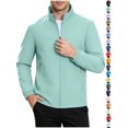 thumbnail image 1 of Chiccall Mens Full Zip Jackets Waterproof Outdoor Hiking Athletic Long Sleeve Stand Collar Windbreaker with Zipper Pockets, 1 of 7