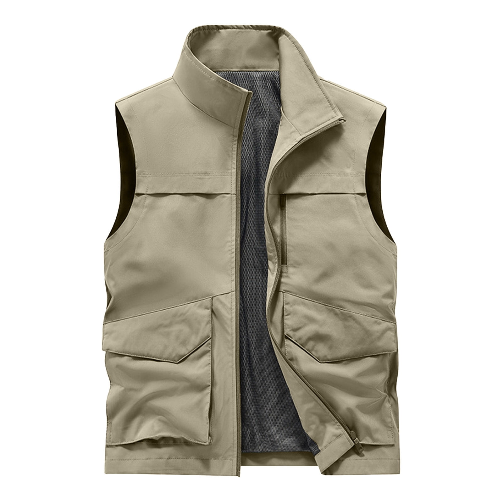 Aristide Mens Cargo Vest With Zippered Pockets Durable Outdoor Gear For Active Men main image 0