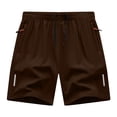 thumbnail image 1 of Chiccall Mens Outdoor Running Shorts Stretch Quick Dry Lightweight Gym Workout Elastic Waist Drawstring Shorts with Zipper Pockets, 1 of 5