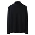thumbnail image 1 of Chiccall Mens Plus Size Turtleneck Sweaters Fall Fashion Long Sleeve Fleece Pullover Tops Winter Base Layer Warm Blouse, 1 of 5