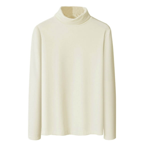 Chiccall Mens Plus Size Turtleneck Sweaters Fall Fashion Long Sleeve Fleece Pullover Tops Winter Base Layer Warm Blouse