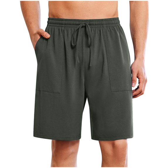 Chiccall Mens Running Shorts Lightweight Stretch Athletic Gym Shorts Elastic Waist Drawstring Sweatshorts with Pockets Dark Gray XL