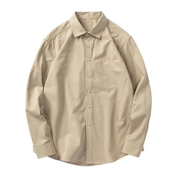 Chiccall Mens Shirts Button Down Lapel Shirt Fall Casual Long Sleeve Cotton Tops