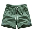 thumbnail image 1 of Chiccall Mens Shorts Summer Casual Quick Dry Elastic Waist Drawstring Active Shorts Beach Vacation Soft Swim Trunks with Pockets, 1 of 6
