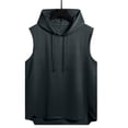 thumbnail image 1 of Chiccall Mens Sleeveless Hoodies Soft Comfy Cut Off Hooded Tank Top Lightweight Stretch Workout Casual Drawstring Pullover Shirts, 1 of 6