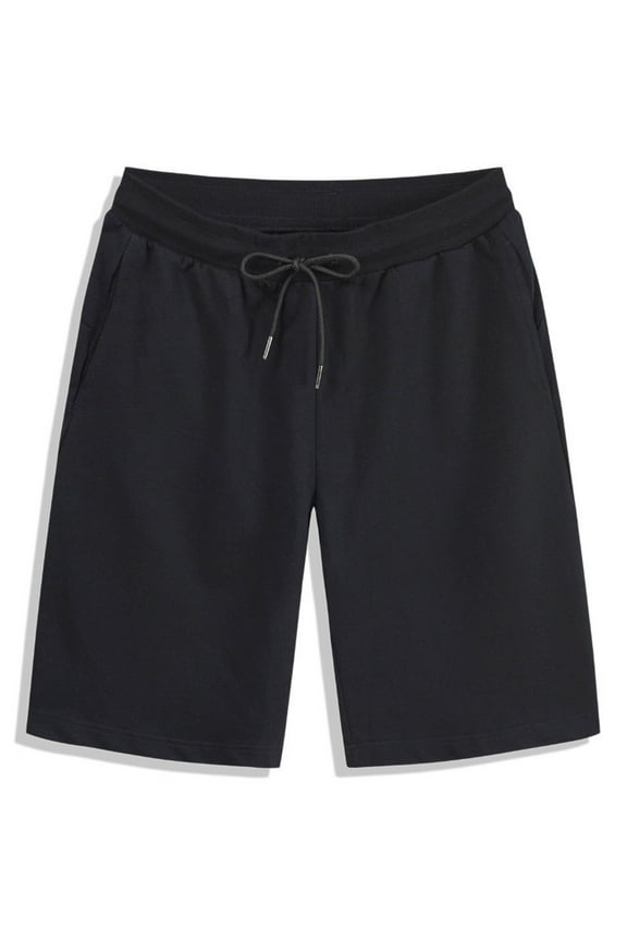 Mens Soft Sweat Shorts Casual Classic Elastic Waist Workout Drawstring Beach Shorts