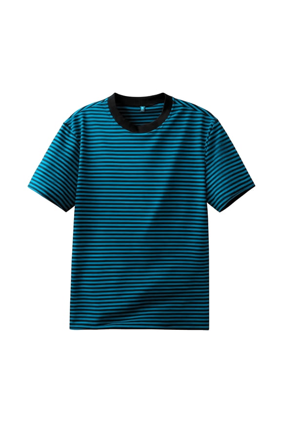 Mens Striped T Shirts Casual Summer Vintage Tops Comfy Crew Neck Short Sleeve Tee