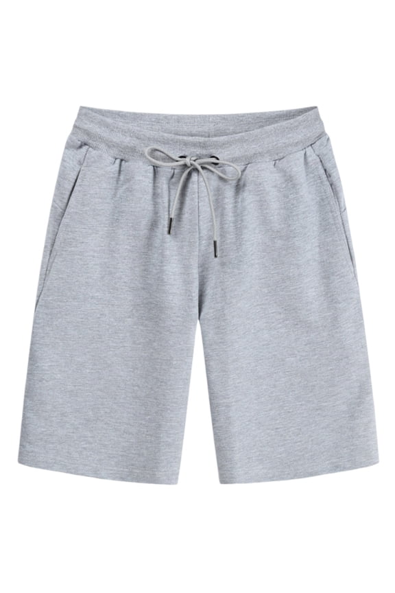 Mens Soft Sweat Shorts Casual Classic Elastic Waist Workout Drawstring Beach Shorts