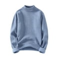 thumbnail image 1 of Chiccall Mens Sweaters Fleece Lined Long Sleeve Turtleneck Knitted Sweater Soft Warm Velvet Pullover, 1 of 7
