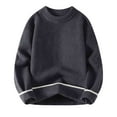 thumbnail image 1 of Chiccall Mens Sweaters Plus Size Warm Thicken Knitted Sweater Casual Textured Stretch Pullover Tops for Men, 1 of 2
