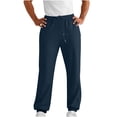 thumbnail image 1 of Chiccall Mens Fleece Sweatpants Casual Drawstring Elastic Waist Wide Leg Pants Fall Lounge Loose Elastic Bottom Athletic Joggers Trousers, 1 of 6