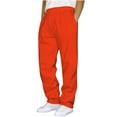 thumbnail image 1 of Chiccall Sweatpants for Men Fleece Open Bottom Wide Leg Casual Baggy Pants Fashion Elastic Waisted Drawstring Lounge Workout Joggers with Pockets, 1 of 5