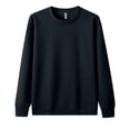 thumbnail image 1 of Chiccall Mens Sweatshirt Vintage Solid Crew Neck Lightweight Pullover Sweatshirt, 1 of 4