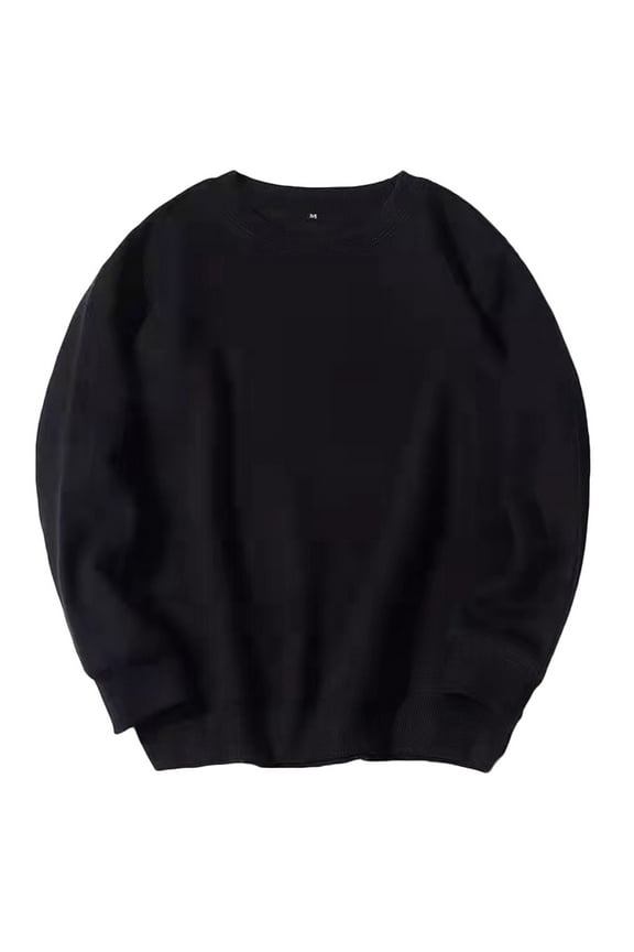 Mens Fleece Sweatshirts Crew Neck Long Sleeve Casual Loose Athletic Lightweight Fall Pullover Tops for Men