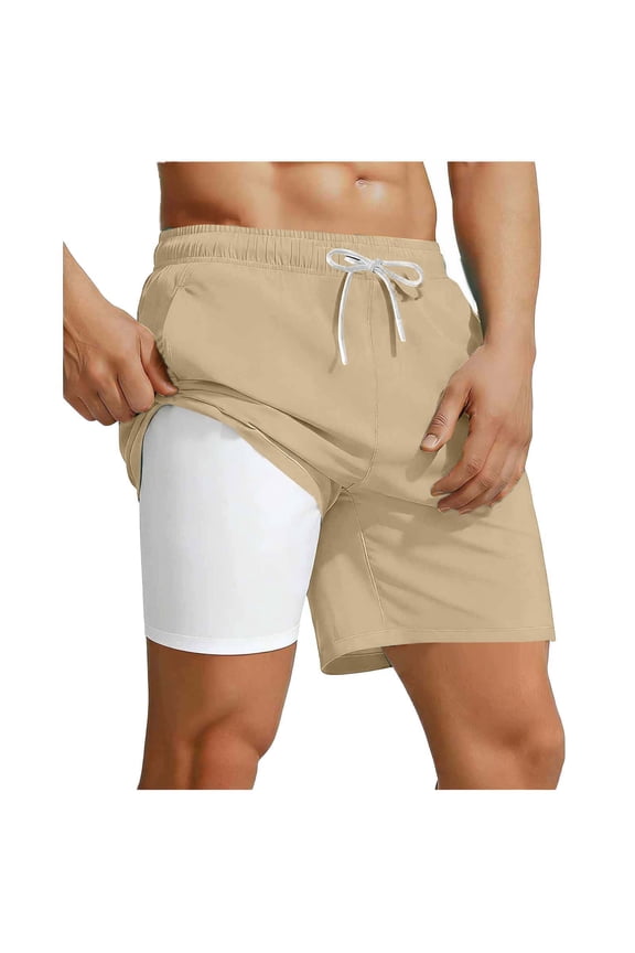 Mens Swim Trunks Quick Dry Breathable Swim Shorts with Tight Lining & Pockets Elastic Waist Bathing Suits