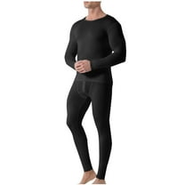 Chiccall Mens Thermal Underwear Set Crew Neck Long Sleeve Shirt & Legging Cold Weather Base Layer for Men