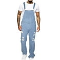 thumbnail image 1 of Up to 65 off!Chiccall Overalls for Men ,Fashion Slim Fit Jumpsuit Men's Denim Bib Coveralls with Pockets ,Workwear Apparel Great Christmas Birthday Gifts for Men,, 1 of 5