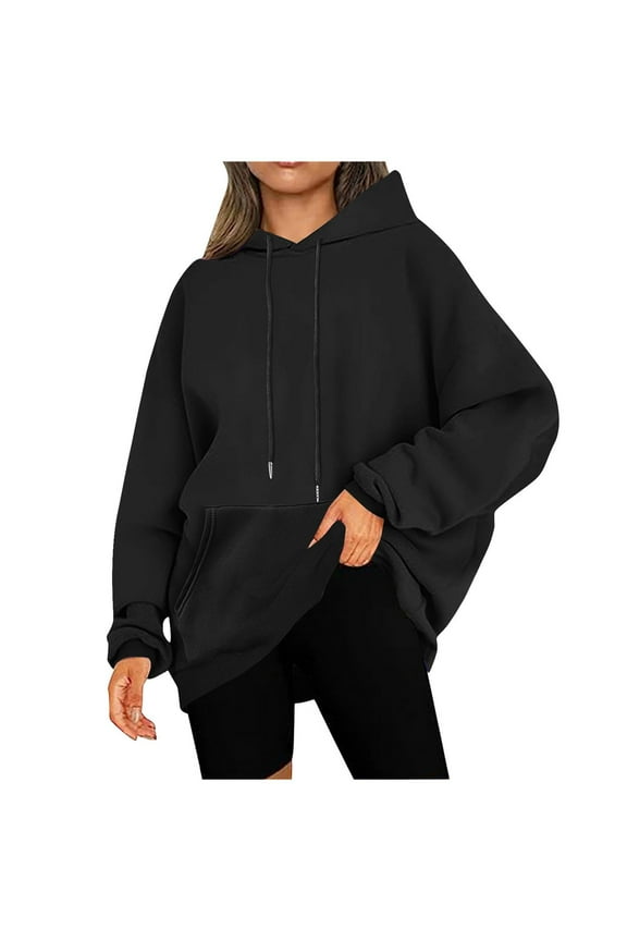 Oversized Hoodies for Women Plus Size Drawstring Hooded Sweatshirt Loose Fit Casual Pocket Pullover Tops