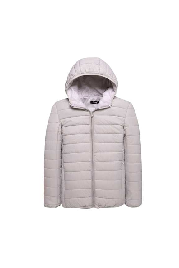 Up to 65 off!Chiccall Plus Size Puffer Jackets for Men, Solid Lightweight Packable Hooded Jacket Insulated Winter Coat for Snow Ski Traveling,on Clearance