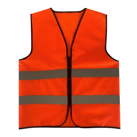 Chiccall Reflective Safety Mesh Vest for Men Outdoor Activity Zip Up Vest