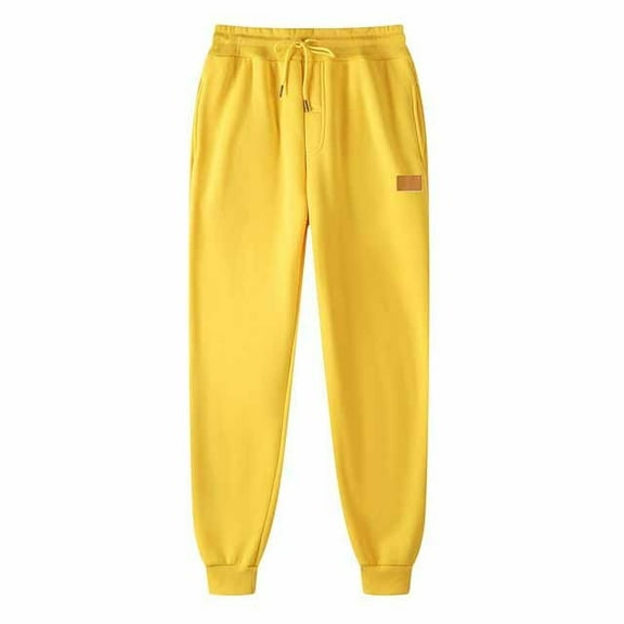 Chiccall Sweatpants for Men Elastic Waist Drawstring Casual Comfy Long Trousers Loose Stretch Elastic Bottom Running Workout Joggers with Pocket