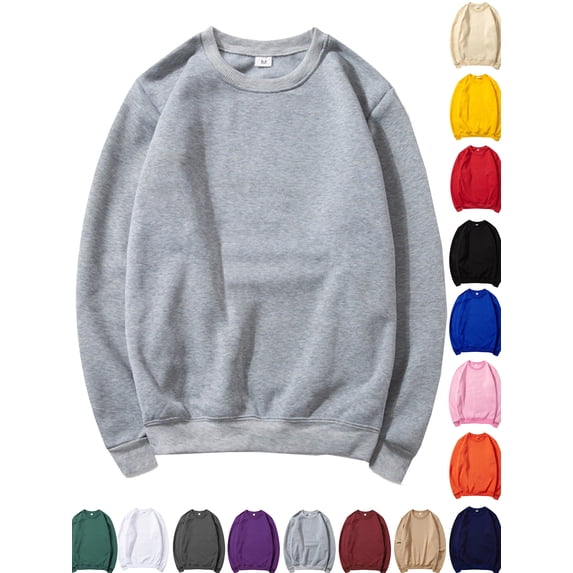 Chiccall Sweatshirts for Men Casual Fleece Crew Neck Long Sleeve Workout Athletic Pullover Shirts