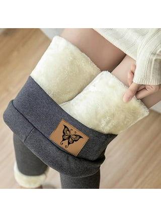 Plus Size Fur Lined Velvet Print Leggings Warm Winter Stretch Fleece 1X 2X 3X  4X