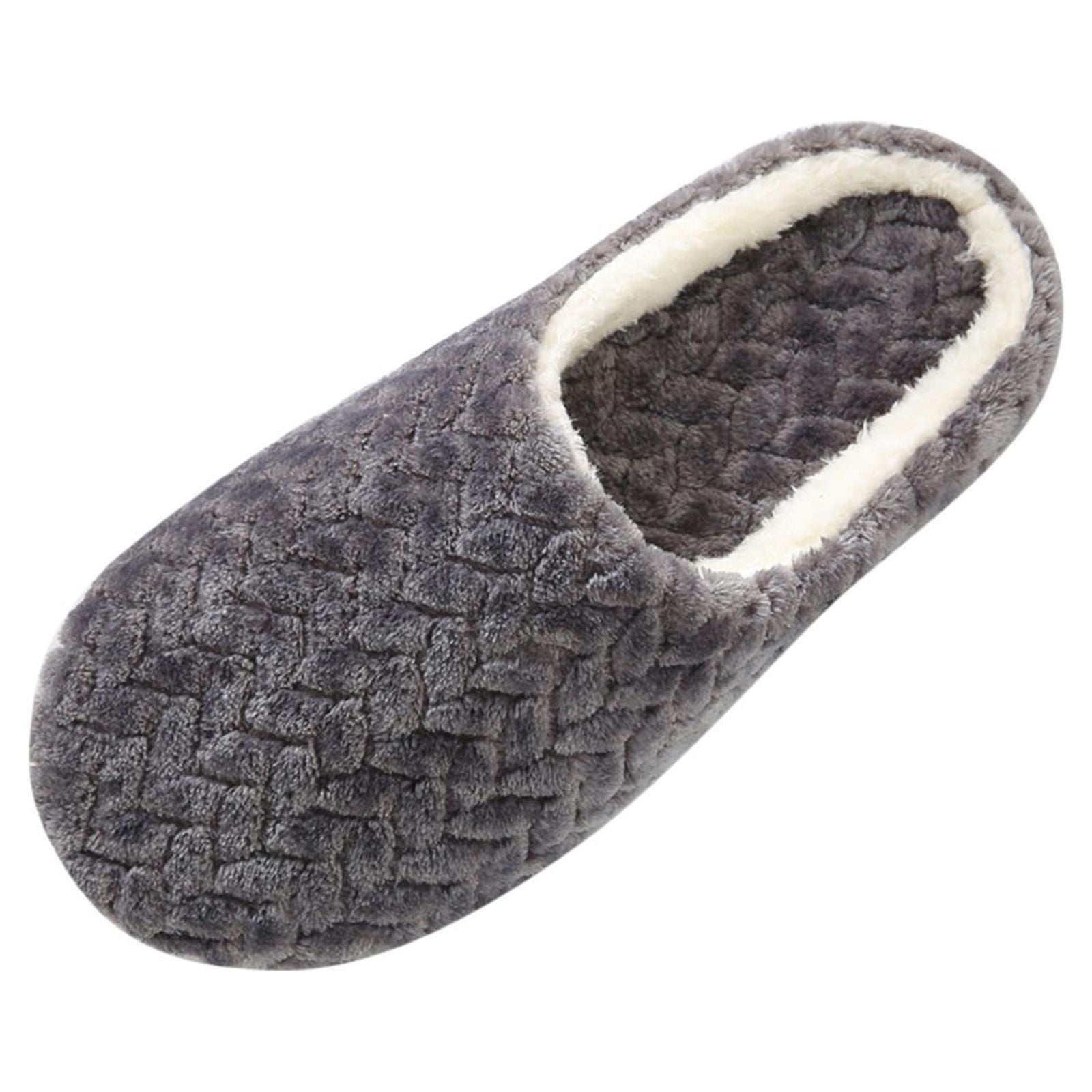 Dearfoams Cozy Comfort Men's Knit Slandal w/Memory Foam Slippers - Walmart .com